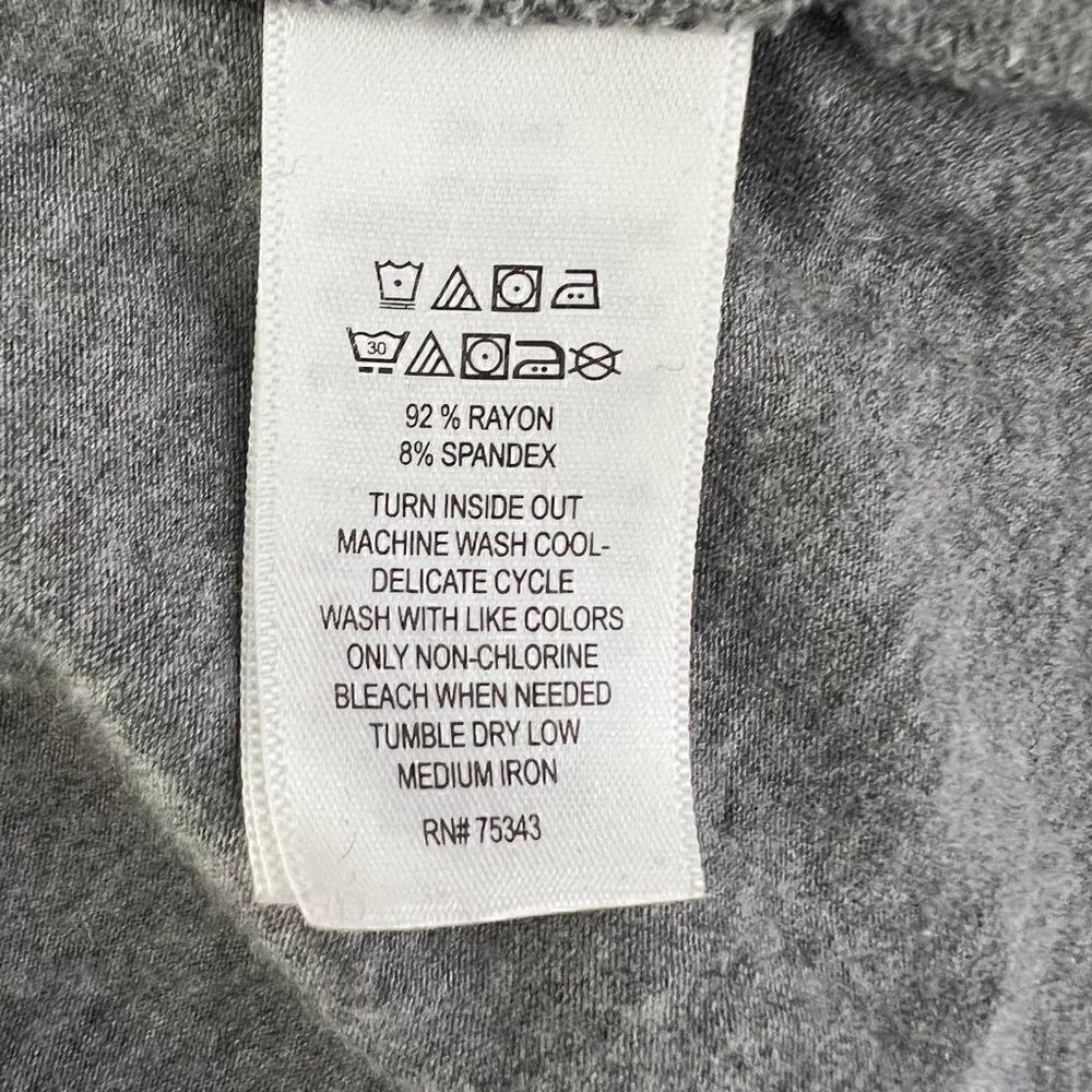 Artisan NY V-Neck Sleeveless Gray Sharkbite Hem Dress Small - Picture 6 of 7